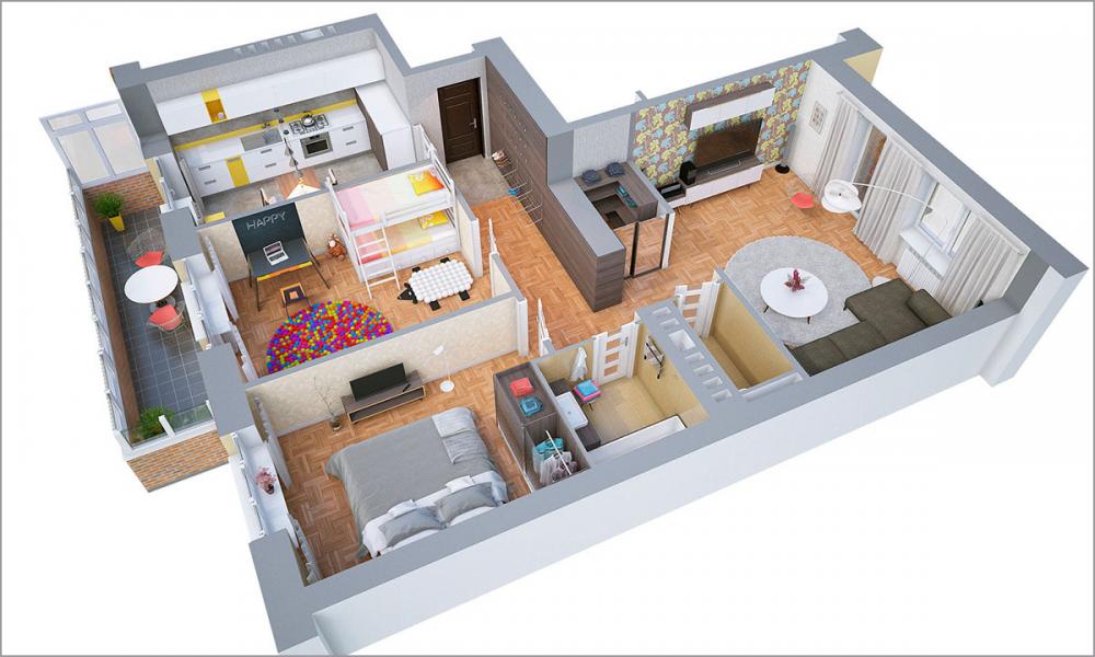Những điều bạn cần biết khi thiết kế nội thất chung cư 70m2